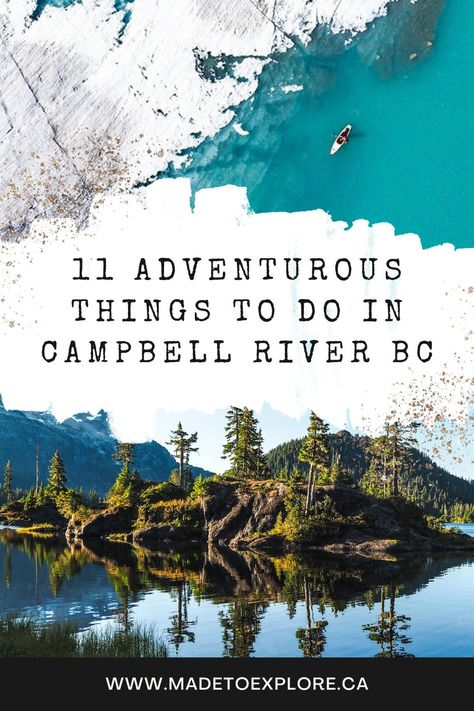 11 Adventurous Things to do in Campbell River, Vancouver island, BC! Click through for our Campbell River Travel Guide including Restaurants, Waterfalls, Quadra Island, Bear Tours, Helicopter Tours, Hikes, Where to eat, Fish & Chips, Breweries, and more! Add this to your Vancouver Island Road Trip! #vancouverisland #travelbc #campbellriver #madetoexplore Quadra Island Bc, Campbell River Vancouver Island, Travel Vancouver Island, Travel Vancouver, Campbell River Bc, Columbia Travel, British Columbia Travel, Nanaimo Bc, Canada Trip