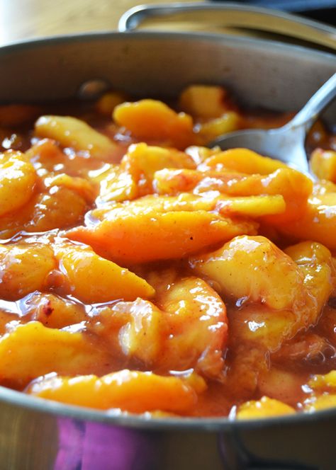 Canning Peach Pie Filling, Peach Pie Filling Recipes, Cinnamon Sauce, Peach Pies, Peach Sauce, Donut Filling, Peach Pie Recipes, Canning Peaches, Peach Pie Filling