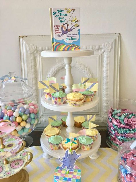 Lorax Baby Shower Ideas, Oh The Places You’ll Go Baby Shower, Oh The Places You’ll Go Birthday, Oh The Places Youll Go Baby Shower Ideas, Dr Suess Baby Shower Ideas, Dr Seuss Baby Shower Ideas, Pastel Baby Shower Ideas, Dr Suess Baby, Work Baby Showers