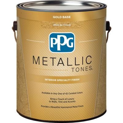 1 gal. Gold Metallic Interior Specialty Finish Gold Paint Colors, Metallic Paint Colors, Faux Paint Finishes, Ralph Lauren Paint, Metallic Interior, White Wash Brick, Benjamin Moore Paint, Modern Masters, Wall Paint Colors