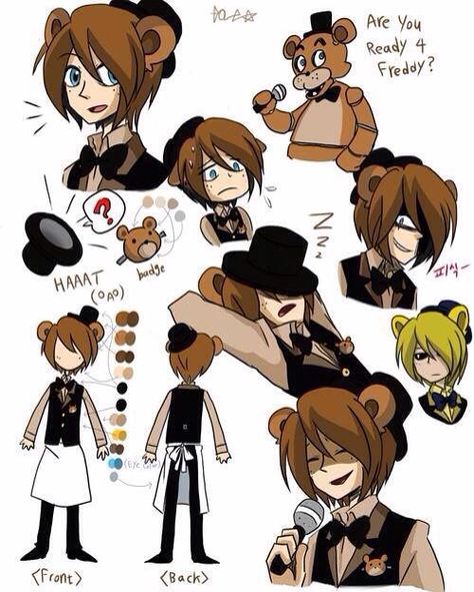 Human Freddy ( My fav human version of the cast ) Freddy Fazbear Anime Human, Fnaf X Reader, Toy Freddy, Five Nights At Anime, Pole Bear, Golden Freddy, Fnaf Freddy, Toy Bonnie, Fnaf Sister Location