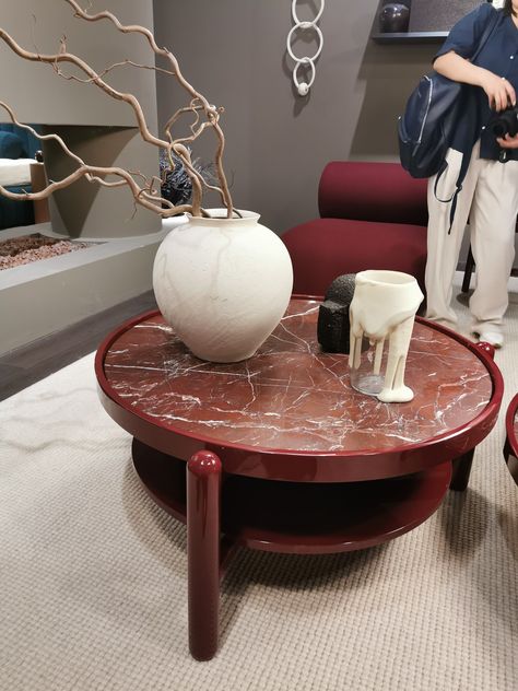 Beautiful marble coffee table in red marble Milan 2023 Email Mail@wkworks.co.uk for more information Red Marble Table, Marble Cabinet, Milan Furniture, Red Marble, Red Table, Marble Coffee Table, Marble Table, Milan, Marble