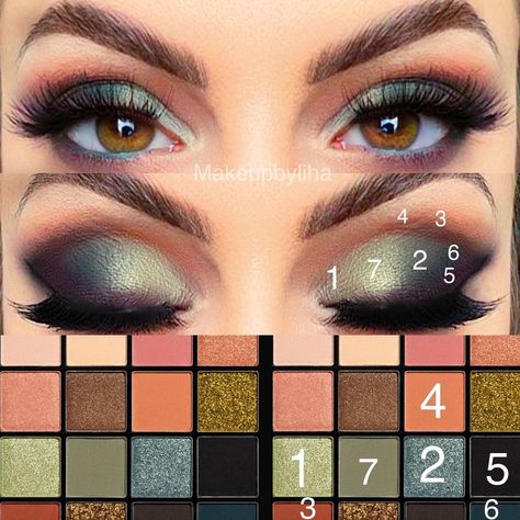 Nyx Ultimate Utopia Palette Looks, Norvina Vol 2 Palette Looks, Nyx Ultimate Shadow Palette Look, Nyx Ultimate Utopia Looks, Nyx Utopia Palette Looks, Eyeshadow Palette Looks, Brow Glue, Green Eyeshadow Look, Huda Beauty Lip