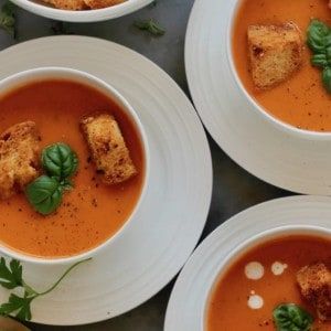 Creamy Tomato Bisque Instant Pot ACE Blender Recipe Ace Blender Recipes, Creamy Tomato Bisque, Tomato Bisque Soup, Instant Pot Dinners, Instant Pot Soups, Bisque Soup, Pumpkin Risotto, Ip Recipes, Vegan Stew