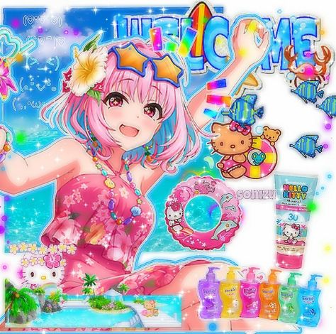 #discord #nitro #giveaway #icon #roblox #server #anime #beach #summer #pfp #bright #ocean #island #fun #matching #cute #kawaii #july #coconut #mermaid Summer Pfp, Anime Island, Anime Beach, Discord Nitro, Emotes Discord, Ocean Island, Anime Wall Prints !!, Coconut Dream, Scene Wallpaper