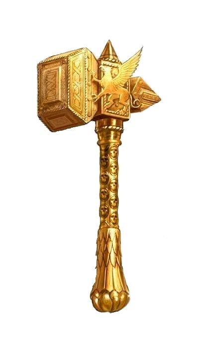 Gold Griffin Hammer - Pathfinder PFRPG DND D&D d20 fantasy Heroic Fantasy, Fantasy Props, Game Props, Cool Swords, D&d Dungeons And Dragons, Dungeons And Dragons Homebrew, Fantasy Armor, Prop Design, Warhammer Fantasy