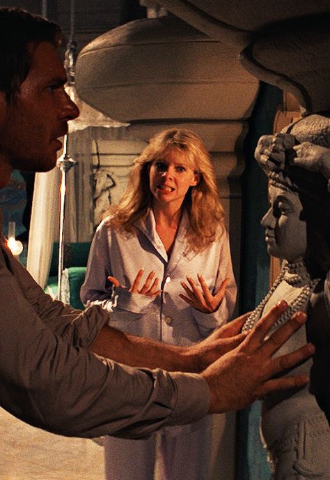 Kate Capshaw Indiana Jones, Kate Capshaw, Temple Of Doom, Jessica Capshaw, Lights Camera Action, Jack Kirby, Pulp Art, Carrie Fisher, Harrison Ford