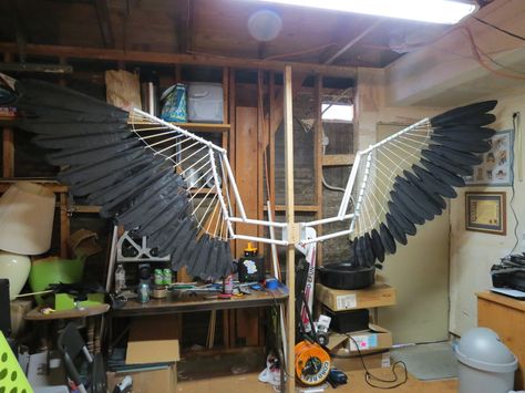 Maleficent Wings, Cosplay Wings, Diy Wings, Hallowen Ideas, Wings Drawing, Dragon Costume, Bird Wings, Cosplay Tutorial, Wings Costume