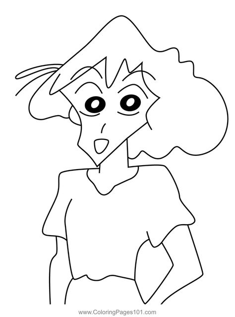 Misae Nohara Crayon Shin chan Coloring Page Shin Chan Drawing, Misae Nohara, Easy Doodles, Doodles Drawings, Drawing Cartoon Characters, Cute Sketches, Crayon Shin Chan, Shin Chan, Easy Doodles Drawings