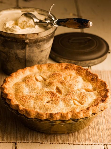 Old-Fashioned Apple Pie and perfect butter pie crust. I cut the sugar in the filling in half because our apples are already so sweet Old Fashioned Apple Pie, Chef Michael Smith, Dessert Pie, Pie Crusts, Homemade Apple Pies, Michael Smith, Butter Pie, Perfect Pies, Sweet Pie