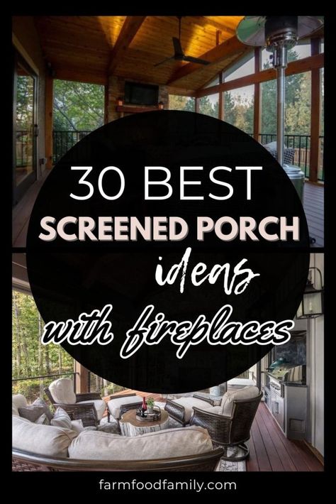 Black Screened In Porch, Screened In Porch With Fireplace, Screened In Porch Plans, Porch Furniture Layout, Screened Porch Ideas, Sunporch Ideas, Small Screened Porch, Screened In Porch Ideas, Farm Porch