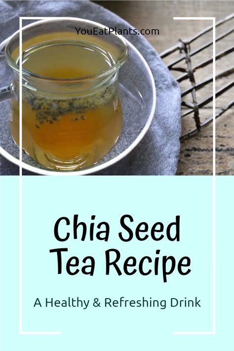 Green Tea And Chia Seeds, Green Tea Chia Seed Drink, How To Make Chia Tea, Chia Seed Drinks Recipe, Hot Tea With Chia Seeds, Chia Seed Tea Recipes, Chia Seed Tea, Chia Tea Recipe, Chia Seed Drink Recipes