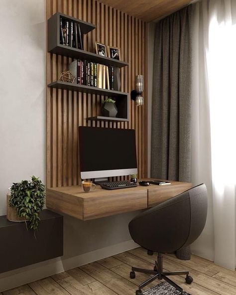 Ikea Study Table, Ikea Study, Home Study Rooms, Office For Men, Industrial Glam, Modern Home Offices, Small Home Offices, Study Room Decor, Home Office Ideas