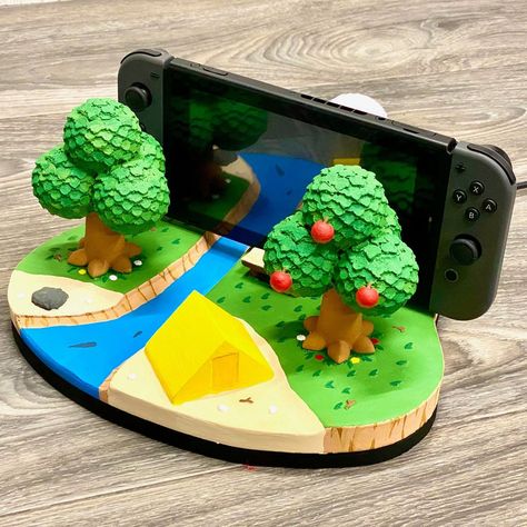 Animal Crossing 3D Switch Dock - Shut Up And Take My Yen Animal Crossing Switch, Nintendo Switch Animal Crossing, Switch Design, Mushroom Lights, New Animal Crossing, Island Ideas, Animal Crossing Game, Animal Crossing Qr, Metroid