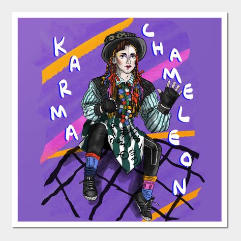 Culture Club - Karma Chameleon - Boy George -- Choose from our vast selection of art prints and posters to match with your desired size to make the perfect print or poster. Pick your favorite: Movies, TV Shows, Art, and so much more! Available in mini, small, medium, large, and extra-large depending on the design. For men, women, and children. Perfect for decoration. Karma Chameleon, Culture Club, Boy George, Extra Large, Favorite Movies, Tv Shows, Art Print, For Men, Art Prints