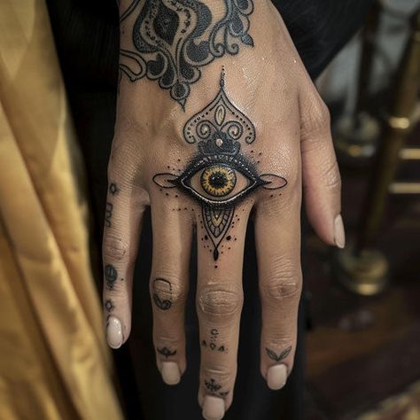 Ring Tattoo Body Art Tattoo Stencil Kit Tattoos For Boyfriend, Chest Neck Tattoo, Art Tattoo Stencil, Blast Over Tattoo, Eye Tattoo Ideas, Tattooed Hands, Mirror Tattoos, All Seeing Eye Tattoo, Tattoo For Boyfriend