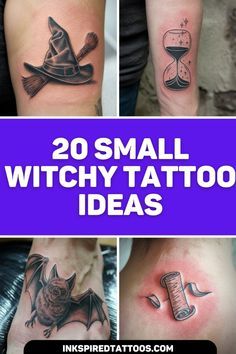 Get inspired with these 20 small witchy tattoos that combine simplicity with mystique. Perfect for adding a subtle touch of magic to your tattoo collection. Witch Tattoo Wrist, Black Witch Tattoo, Witchy Small Tattoos, Small Dark Tattoos Creepy, Tiny Witch Tattoo, Mystic Tattoo Magic, Small Witch Tattoo, Minimalist Witch Tattoo, Witch Hands Tattoo