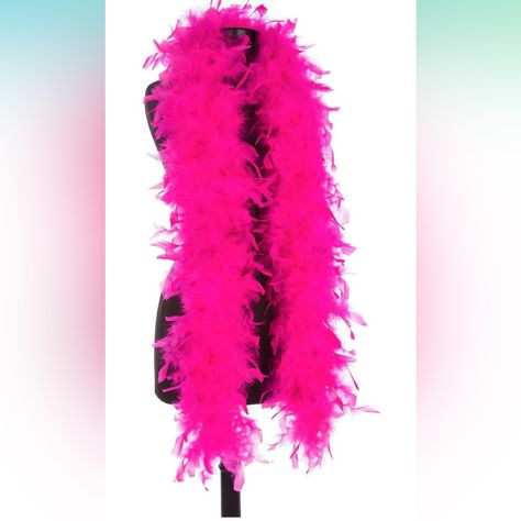 65 Gram Chandelle Feather Boa (Hot Pink) Nwt Selling 2 Packages Of Boas For The Price Of 1! Get Two For 1! Pink Halloween Costumes, Hot Pink Birthday, Rosa Shocking, Feather Boas, Up Halloween Costumes, Feather Scarf, Harry Styles Concert, Pink Halloween, Pink Feathers