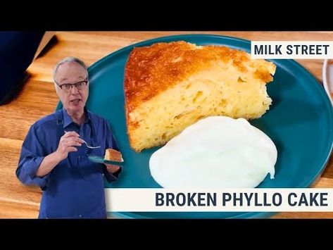 (26211) Best Recipe You’ve Never Heard of: Broken Phyllo Cake - YouTube Broken Phyllo Cake Recipe, Broken Filo Cake, Broken Philo Cake, Broken Phyllo Cake With Orange And Bay, Broken Phyllo Cake, Phyllo Cake, Condensed Milk Cake, Baked Desserts, Baked Cakes