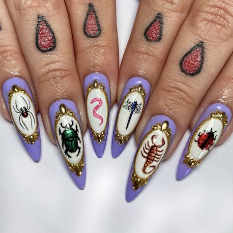 Traditional Tattoo Nails, Clown Nails, Tattoo Nails, Punk Nails, Romantic Nails, Vintage Nails, Goth Nails, Grunge Nails, Polygel Nails