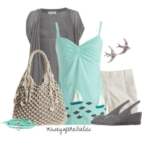 Saltwater, created by kaseyofthefields on Polyvore Sea Storm, Short Women Fashion, Cute Summer Outfits, Girly Fashion, Spring Summer Outfits, Classy Outfits, Spring Summer Fashion, Short Outfits, Pretty Outfits