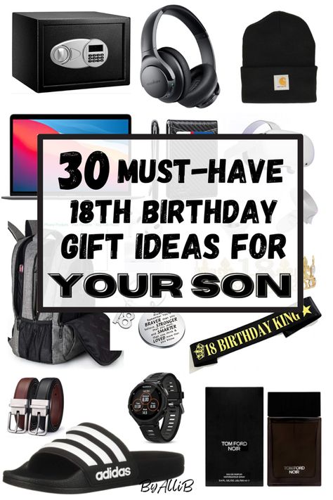 These must-have gifts will make any 18 year old happy on their special day! Their 18th birthday is special and their gifts should be too. Male 18th Birthday Gift Ideas, 18th Birthday For Son, 18th Birthday Party Ideas For Him, 18th Birthday Party Ideas For Men, Son 18th Birthday Gift Ideas, 19th Birthday Gift Ideas For Guys, 16 Birthday Gift Ideas For Boys, 18th Birthday Ideas For Son, 17th Birthday Boy Ideas