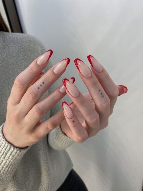 Red Ballerina Nails, Red French Nails, Super B, Wow Nails, Pink Gel Nails, Exotic Nails, Soft Nails, Ballerina Nails, Pink Acrylic Nails