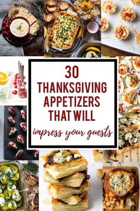 Make Ahead Thanksgiving Appetizers, Make Ahead Thanksgiving, Thanksgiving Apps, Thanksgiving Appetizer, Thanksgiving Appetizer Recipes, Fall Appetizers, Classic Appetizers, Recipes Thanksgiving, Delicious Thanksgiving