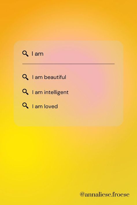 Yellow Affirmations, I Am Affirmations, I Am Beautiful, Girls Rock, Affirmation Quotes, Affirmations, Mindfulness, Yellow, Quotes