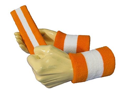 Semi-pro Jackie Moon Orange Striped Sweat Headband Wristband Set Best Halloween Costumes & Dresses USA Jackie Moon, Moon Orange, Terry Cloth Headband, Sweat Headbands, Semi Pro, Costumes Dresses, Sports Headband, Best Halloween Costumes, Coupon Spreadsheet