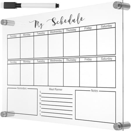 Guichaokj Weekly Planner Board Whiteboard Magnetic for Fridge Reusable Planning Boards Acrylic Desk Office, Size:29.7X21CM, Clear Weekly Planner Board, Diy Calendar Wall, Wall Calendar Organizer, Weekly Planner Whiteboard, Framed Calendar, Planner Board, White Boards, Acrylic Desk, Planning Board