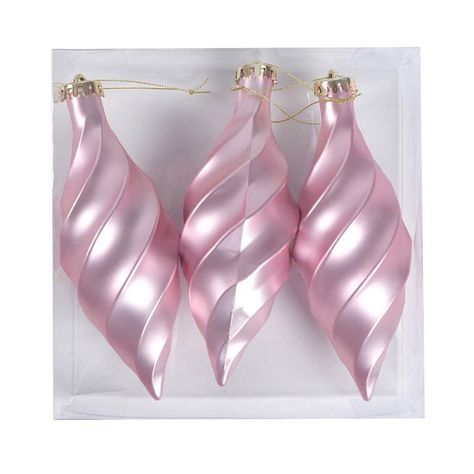 Adorn your holiday haven with a touch of enchantment. Unveiling the Providence 3-Count Pink Swirl Finial Ornaments, a shimmering set that brings timeless elegance to your festive decor. These pink-hued beauties are crafted from durable plastic, perfect for adding a sophisticated sparkle to your seasonal celebrations. The intricate pink swirl design provides a delicate embellishment, making each ornament a standout piece on your tree. Whether you're revamping your holiday theme or adding to your Finial Ornaments, Floor Candle Holders, Farmhouse Outdoor Decor, Floor Candle, Coffee Wall Decor, Standing Candle Holders, Seasonal Candles, Flameless Led Candles, Religious Wall Decor