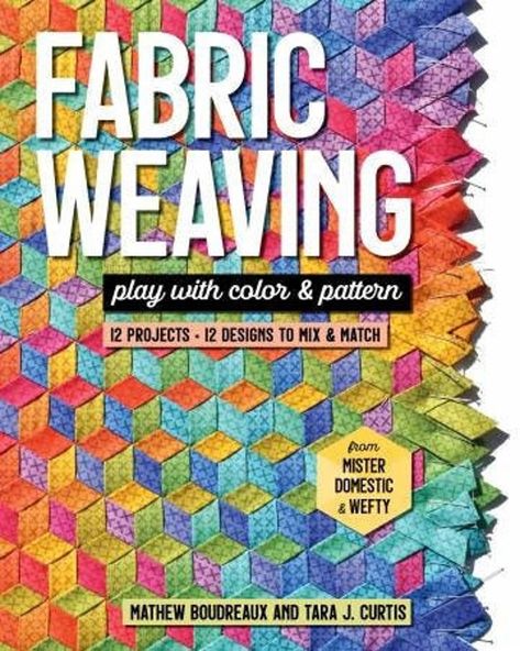 Weaving Book, Fabric Weaving, Woven Textiles, Embroidery Book, Sewing Book, Weaving Projects, Book Quilt, Weaving Patterns, How To Dye Fabric