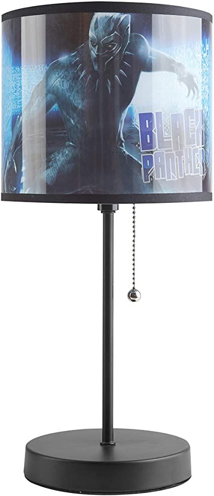 Black Panther Bedroom Ideas, Superhero Bed, Black Panther Bedroom, Super Hero Bedroom Decor, Kids Lamp, Table Kids, Superhero Bedroom, Kids Lamps, Black Panther Marvel