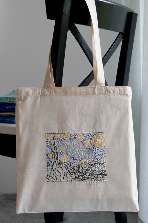 It’s available on my website Tod Bag, Tote Bag Design Ideas, Handpainted Tote Bags, Graphic Tote Bag, Tods Bag, Sac Diy, Design Tote Bag, Painted Tote, Embroidered Tote Bag