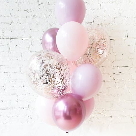 Is someone's Birthday tomorrow and we going to celebrate 🎉 Mauve Palette, Shades Of Mauve, Birthday Tomorrow, Gold Confetti Balloons, Rose Gold Confetti, Balloon Pop, Elegant Bridal Shower, Giant Balloons, Balloon Gift