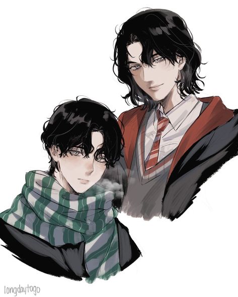 Sirius Regulus, Sirius And Regulus Black, Sirius And Regulus, Harry Potter Sirius, Black Brothers, Remus And Sirius, Drarry Fanart, Harry Potter Illustrations, Black Comics