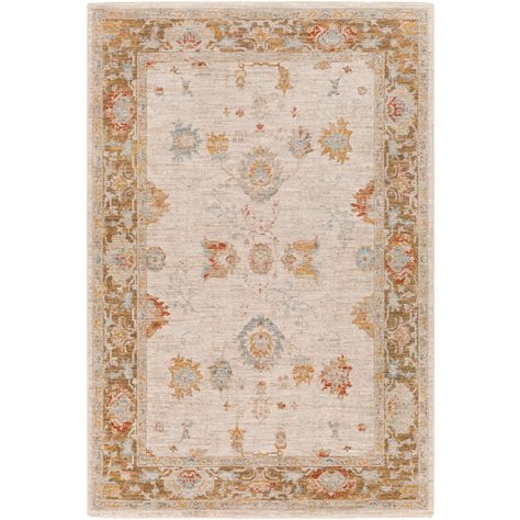 AVT-2309 - Surya | Rugs, Lighting, Pillows, Wall Decor, Accent Furniture, Decorative Accents, Throws, Bedding The Avant Garde, Fringe Rugs, Tan Rug, Surya Rug, Farmhouse Area Rugs, Surya Rugs, Floral Area Rugs, Bedroom Products, Round Area Rugs