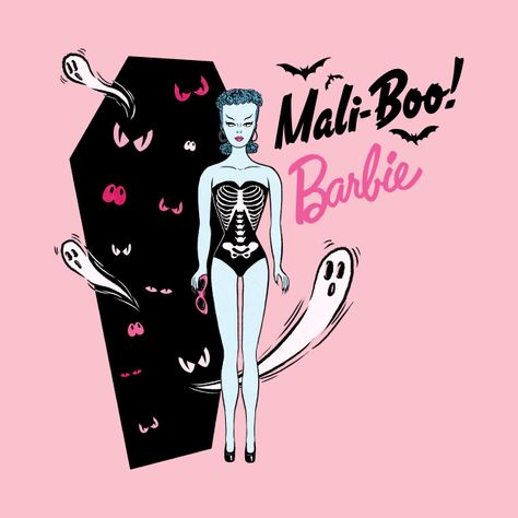 Check out this awesome 'Mali-boo%21 Barbie' design on @TeePublic! Barbie Design, Barbie Drawing, Happy Halloween Witches, Barbie Halloween, Barbie Barbie, Halloween Pins, Halloween Witches, Malibu Barbie, Halloween Drawings