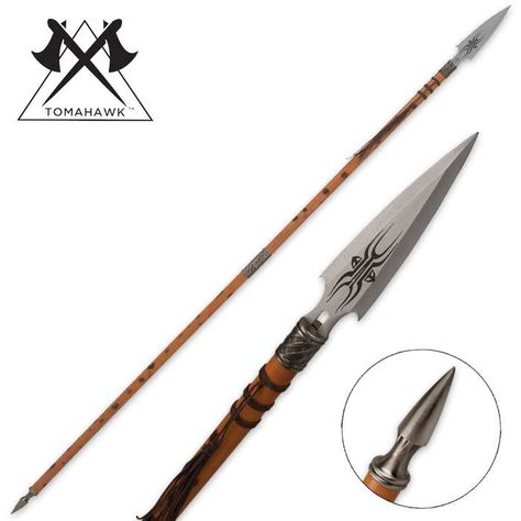 African Wooden Warrior Spear Hunting Spear, African Spear, Spear Head, Safety Gear, Arm Armor, Medieval Fantasy, Spears, Archery, Blacksmithing