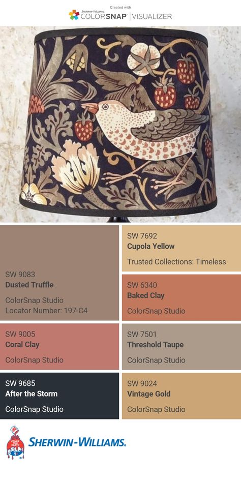 I just created this color palette with the Sherwin-Williams ColorSnap® Visualizer app on my Android phone. What do you think? You can learn more about ColorSnap Visualizer and get it on your phone free by visiting https://www.sherwin-williams.com/content/colorsnap.html. Rosey Outlook Sherwin Williams, Doe Skin Sherwin Williams, Sherwin Williams Shade Grown Kitchen, Dyer's Woad Sherwin Williams, Sherwin Williams Homestead Brown, Android Phone, Colour Palettes, Sherwin Williams, Get It