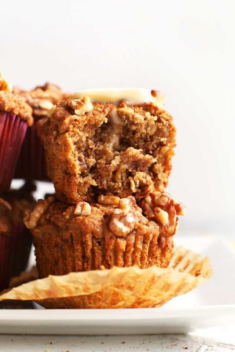 Gluten Free Banana Nut Muffins, Vegan Banana Nut Muffins, Vegan Banana Muffins, Gluten Free Banana Muffins, Nut Muffins, Banana Nut Muffins, Vegan Muffins, Minimalist Baker, Gluten Free Banana