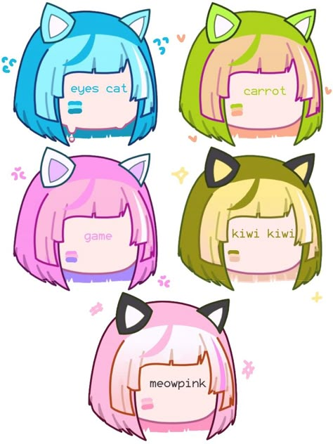 Gacha Club Hair Colors Ideas, Gacha Hair Hacks, Gacha Hair Color Ideas, Gacha Club Hair Color Ideas, Gacha Oc Hair Ideas, Gacha Hair Ideas, Gacha Hacks, Easy Eye Drawing, Gacha Hair