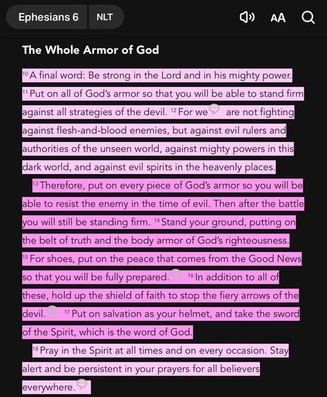 The whole armor of God The Whole Armor Of God, Whole Armor Of God, Ephesians 6 10, Heavenly Places, Ephesians 6, Armor Of God, Flesh And Blood, Evil Spirits, Ruler