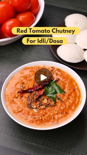 8.8M views · 48K reactions | You Must Try This Hotel Style Red Tomato Chutney for Idli/Dosa In 10 Minutes | You Must Try This Hotel Style Red Tomato Chutney for Idli/Dosa In 10 Minutes | By Aarti Madan | Facebook Red Chutney For Dosa, Tomato Chutney For Dosa, Dosa Chutney Recipe, Tomato Chutney For Idli, Chutney For Dosa, Chutney For Idli, Indian Chutney Recipes, Baked Tortilla Chips, Idli Dosa