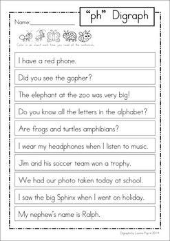 PH Digraph Games Activities Worksheets. 84 pages in total. A page from the unit: Reading page for homework: Ph Phonics, Ph Sound, Barton Reading, Teaching Digraphs, Reading Sentences, Digraph Games, Kindergarten Homework, Digraphs Worksheets, Phonics Resources