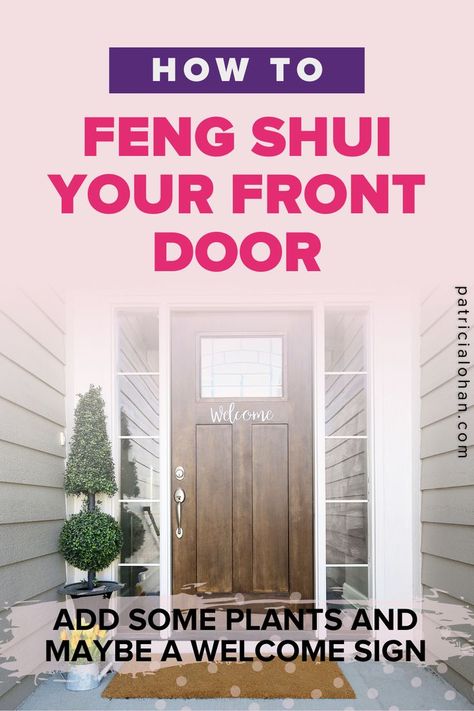 You can make your entrance more welcoming not only for you to feel good, but to also call in more good things into your life. Click link to know more. #patricialohan #fengshui #fengshuiexpert #home #homedecor #happyhome #fengshuilifestyle #fengshuiconsultant #fengshuitips #meditation #fengshuiluckycharms #yoga #fengshuimaster #fengshuiliving #fengshuilove #reiki #fengshuitimemanagement #fengshuiyourlife #fengshuiinspired Feng Shui Entrance, Feng Shui Love, Feng Shui Front Door, Feng Shui Master, Feng Shui Tips, Feng Shui, Welcome Sign, Reiki, Front Door