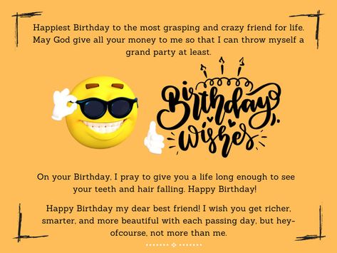 Funny Birthday Wishes For Bestie(mitra) Bestie Birthday Coming Soon, Funny Birthday Wishes For Bestie, Wishes For Bestie, Birthday Wishes For Bestie, Short Funny Birthday Wishes, Birthday Coming Soon, Hbd Wishes, Belated Happy Birthday Wishes, Birthday Wishes For Best Friend