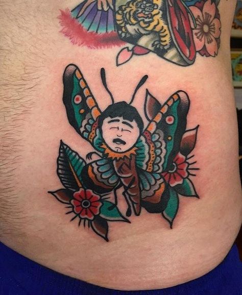 Randy Marsh Tattoo, Marsh Tattoo, South Park Tattoo, Randy Marsh, Wicked Tattoos, Tweek Y Craig, Beautiful Tattoo, Funny Tattoos, Cartoon Tattoos