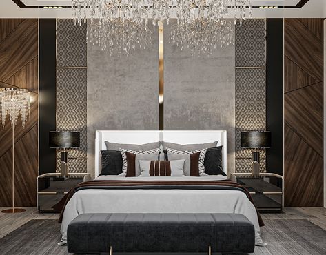 MASTER BEDROOM on Behance Beautiful Bed Designs, Design Ložnic, Luxury Room Bedroom, Luxury Bedroom Master, Inspire Me Home Decor, Classic Bedroom, Bedroom Bed Design, Elegant Bedroom, Luxury Rooms